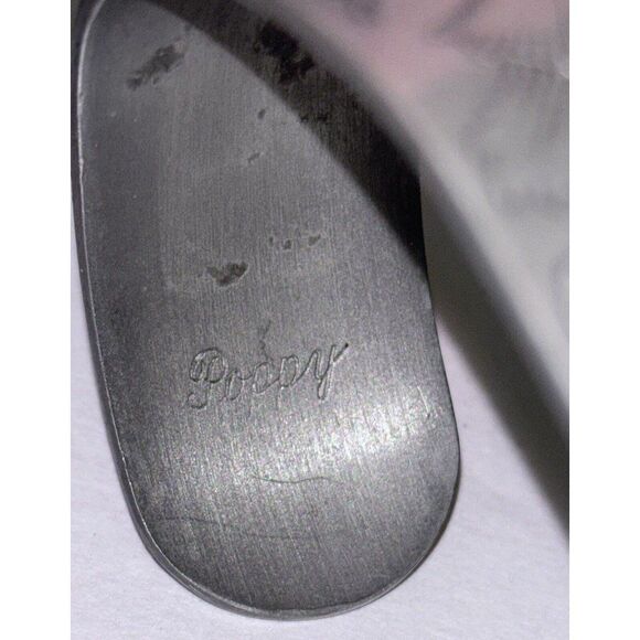 Vintage Kirk Stieff Pewter Cuff 70s Bracelet Poppies 900-B - Picture 3 of 5